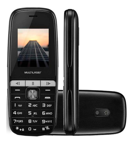 Celular Multilaser Up Play Dual Chip Tela 1,8  Preto - P9076