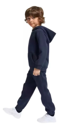 Conjunto Buzo Pantalon Y Poleron De Algodon Escolar Unisex