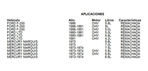 Balatas Tambor F-200 Fritec 1989 5.0l Remachada Ford