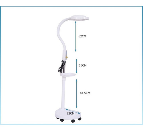 Lampara Con Lupa, Led, Ruedas Y Bandeja De Regalo!!