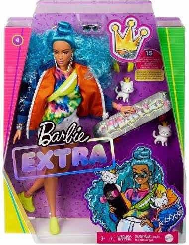Barbie Extra Cabello Azul Ondulado