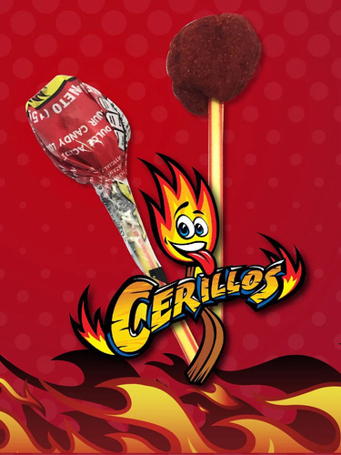 Dulces Indy Cerillos Tamarindo Picosito 20pz Paleta Sandia