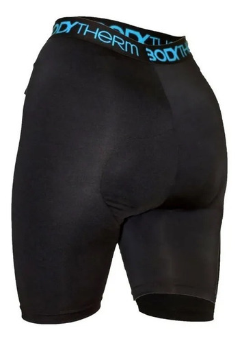 Imagen 2 de 6 de Calza Corta Ciclista Bodytherm Mujer Badana Premium - Olivos