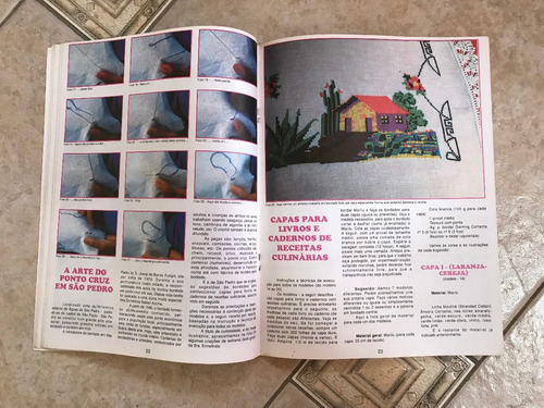 Revista Bordado E Crochê 2 Ponto Cruz Bruxinha Crochê Y945 (Usado)