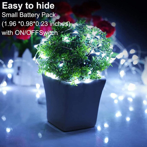 Guirnalda De Luces Que Funcionan Con Pilas, 2 M, 20 Led, 12