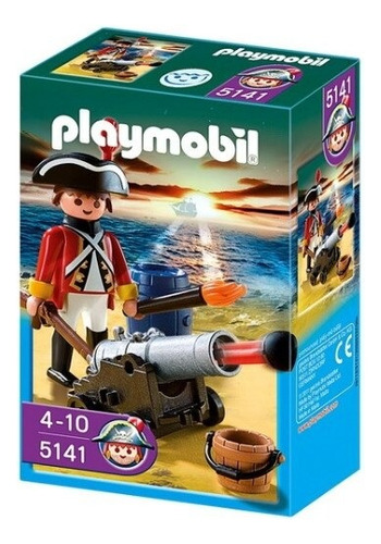 Playmobil 5141 Figura Pirata Cañón Accesorios