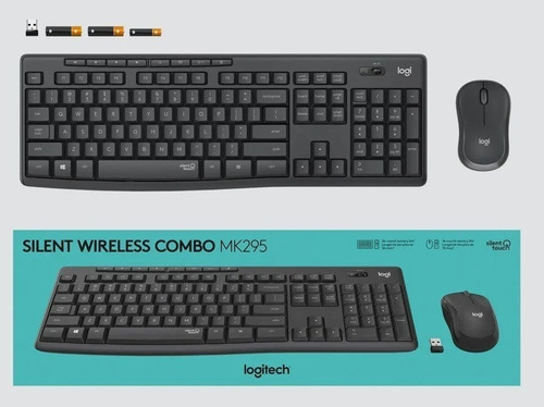 Combo Mouse Y Teclado Inalambricos Logitech Mk295 Silencioso