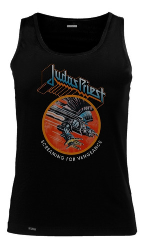 Camiseta Esqueleto Judas Priest Screaming For Vengeance Sbo