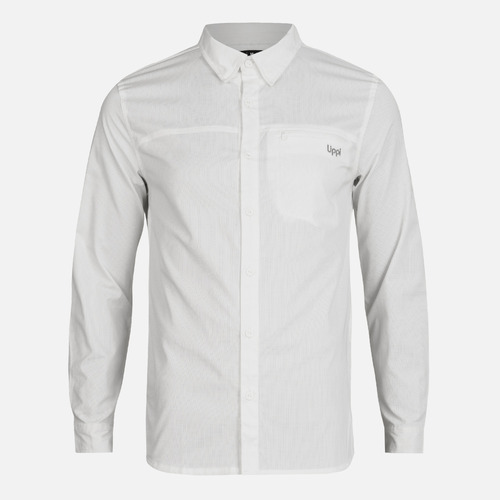 Camisa Hombre Rosselot Long Sleeve Q-dry Shirt Blanco Lippi