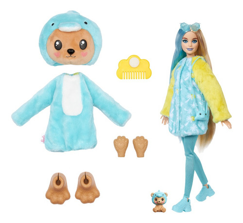 Barbie Cutie Reveal Muñeca Osito Disfrazado De Delfín