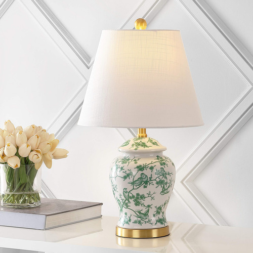 Lámpara De Mesa Led Estilo Chinoiserie De 56 Cm