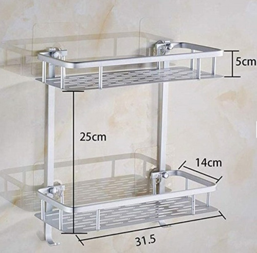 Esquinero Organizador Repisa De Baño Aluminio Ducha Estante