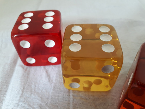 Combo Arco Iris - 7 Dados 4,5cm