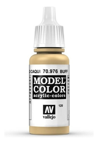 Vallejo Model Color 17ml Pintura Acrílica Color 120 Amarillo Caqui 70.976