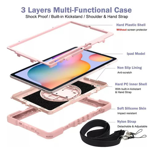 Funda De Tablet Para Samsung Tab S6 Lite Sm-p613/p619 10.4