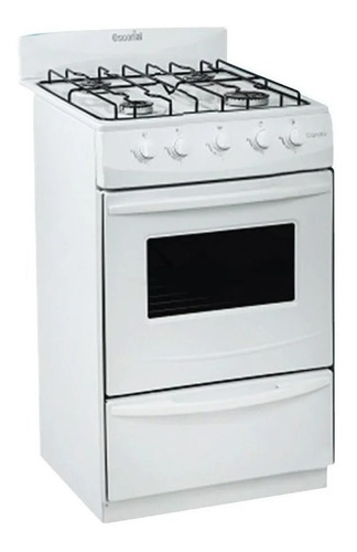 Imagen 4 de 4 de Cocina Escorial Candor gas natural 4 hornallas blanca puerta con visor