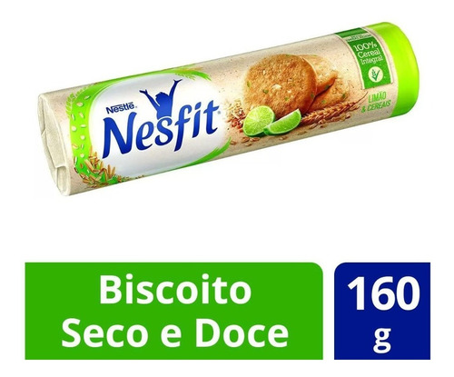 Biscoito Limão E Cereais Nesfit 160g