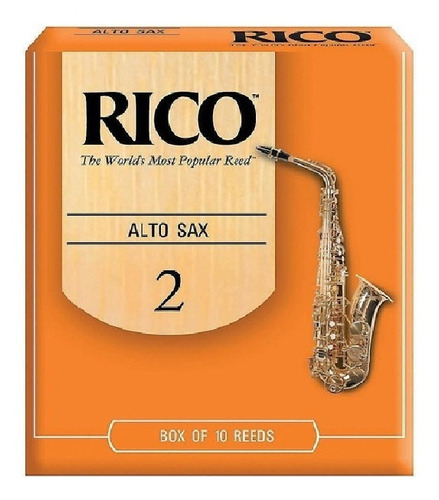 Cañas Sax Alto Num 2 Rico Rja1020 10pzas Envio Inmediato +