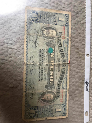 Billete De 1 Peso De 1914