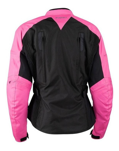 Imagen 2 de 9 de Chamarra Joe Rocket Victoria C.e. Rosa De Moto Para Dama