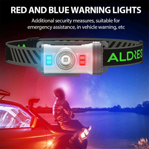 Lámpara Frontal Impermeable Con Sensor Led Para Sombrero