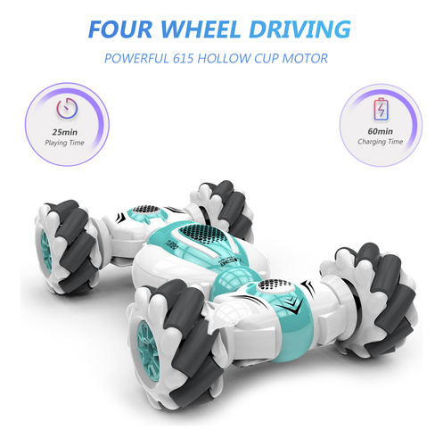 Doble Lado Control Remoto De Acrobacia Juguete Coche