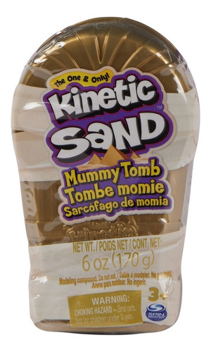 Kinetic Sand, Sarcófago De Momia, 170 G De Arena Color Marrón