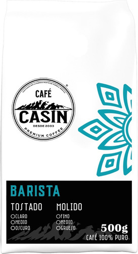 Imagen 2 de 3 de Café Tostado Y Molido By Casin - Presentación Barista 500 Gr