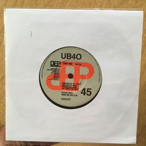 Ub40  Please Dont Make Me Cry  Vinilo Simple 7'' Uk