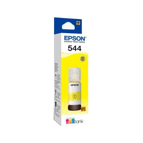 Botella De Tinta Epson T544, Color Amarillo, Contenido 65ml