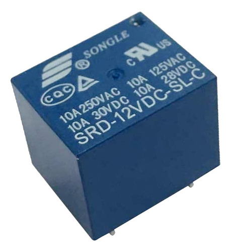 20 Piezas Mini Relay 12v Dc 10a 250v Spdt 5-pins Pcb