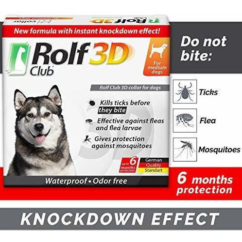 Rolf Club 3d Collar Antipulgas Para Perros - Y Prevención De