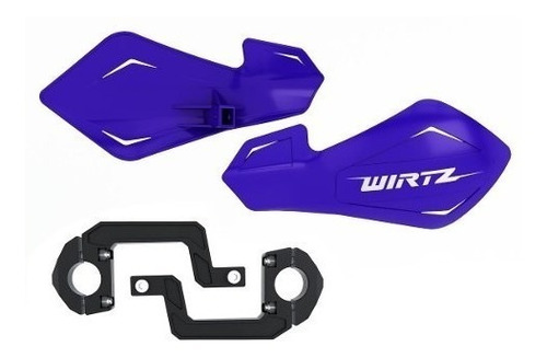 Cubre Puños Protector Manos Universal Atv Azul Wirtz Juri