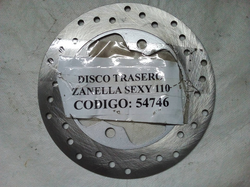 Disco Freno Trasero Zanella Sexy 110