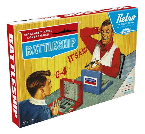 Hasbro Gaming Battleship Juego Retro Series 1967 Edición