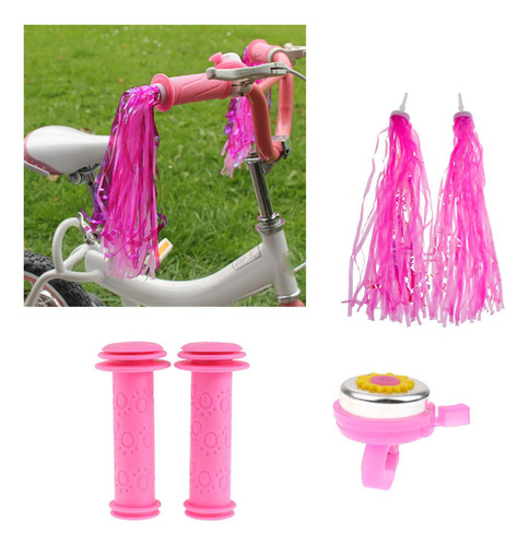 Cubierta De Puños De Barra De Manillar De Bicicleta Rosado