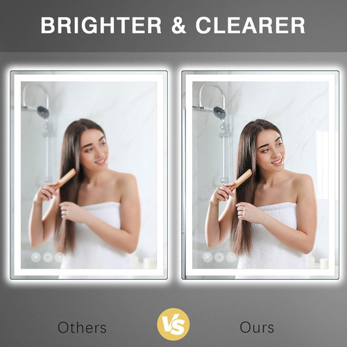 Espejo Led Para Baño De 28 X 36 Pulgadas