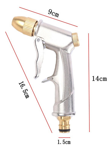 Pistola De Agua For Jardín, Boquilla De Manguera Rociadora,