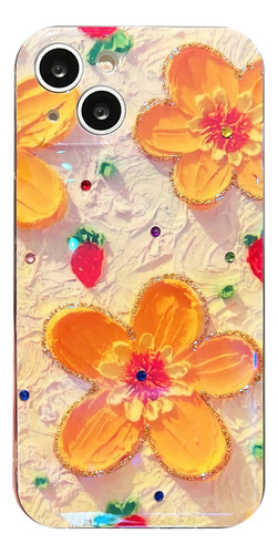 Funda De Teléfono Con Flor Amarilla Para 14 13 12 11