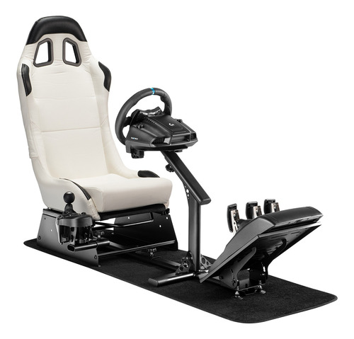 Simulador Gamer Blanco Volante Thrustmaster Fanatec Logitech