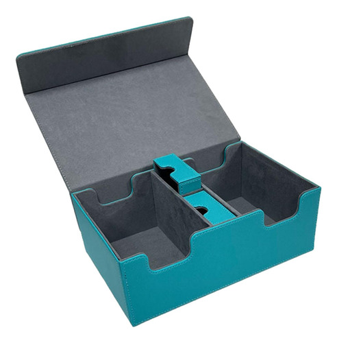 Caja De Baraja De Cartas, Caja De Naipes Con Azul Claro