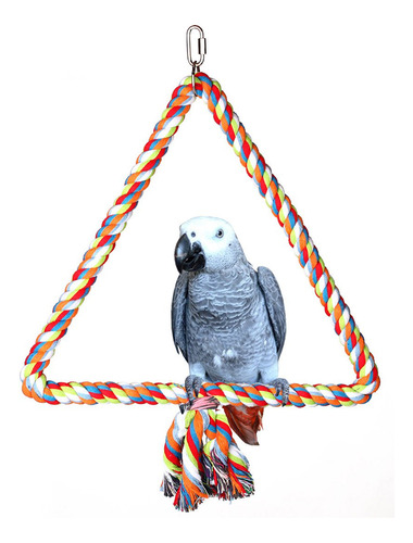 Kintor Big Triángulo Rope Swing Bird Toy Parrot Cage Toys .