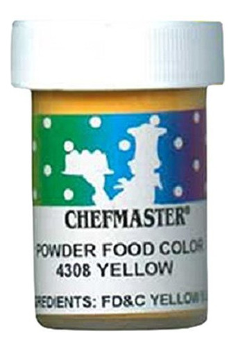 Chefmaster Polvo Alimentario Color 0.11 Oz. Amarillo