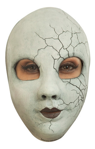 Máscara De Cara De Muñeca Tenebrosa Creepy Doll Face 25609 Color Blanco