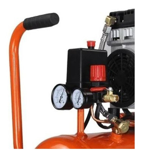 Compresor de aire eléctrico portátil Niwa ASW-24 monofásico 24L 1.5hp 220V naranja