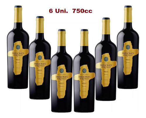 Vino Misiones De Rengo Reserva Merlot 750cc 6 Unidades