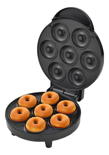 Maquina De Mini Donas Donuts Nappo 7 Unidades 1000w Negra Color Negro
