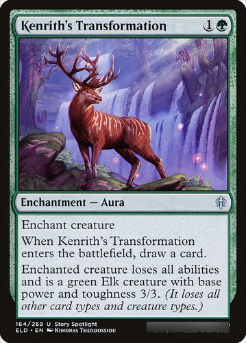 Carta Magic Kenrith's Transformation Throne Of Eldraine Mtg