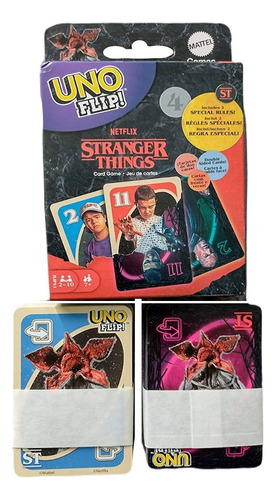 Juego Cartas Stranger Things Uno Flip! Edición Coleccionable