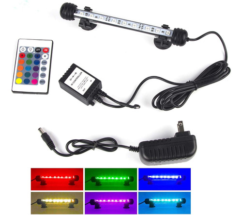 Led Acuario Control Remoto Tanque De Peces Cambio De Color R